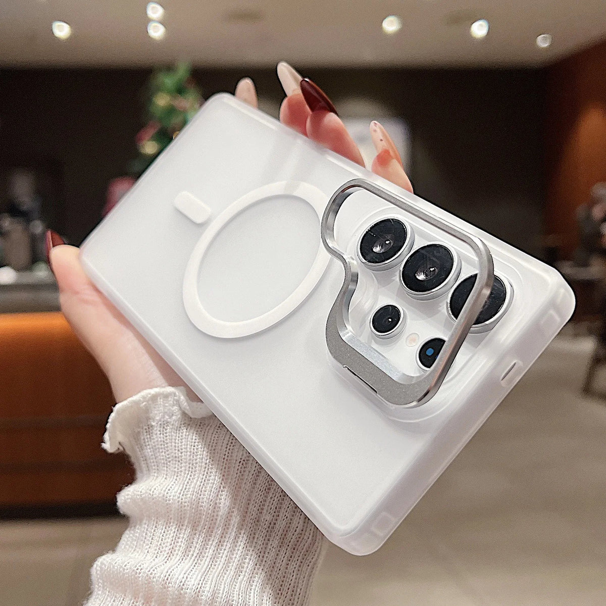 2026 Business Magnetic Case for Samsung Galaxy S24 Matte Soft Touch Anti-Yellow Phone Case with Metal Camera Frame S25ULTRA