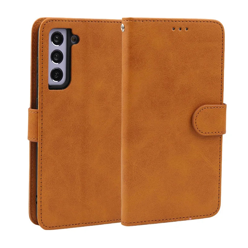 Wallet Card Framework Magnetic Flip Leather Phone Case For Samsung Galaxy A17 A07 A16 A06 A26 A36 A56 S25 S25Plus S25Ultra Edge